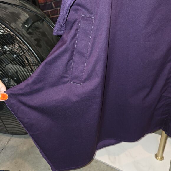STELLA CARAKASI NWT TIBURON Sz XL Amethyst Purple Collared Button Down Tunic Too - Picture 9 of 10